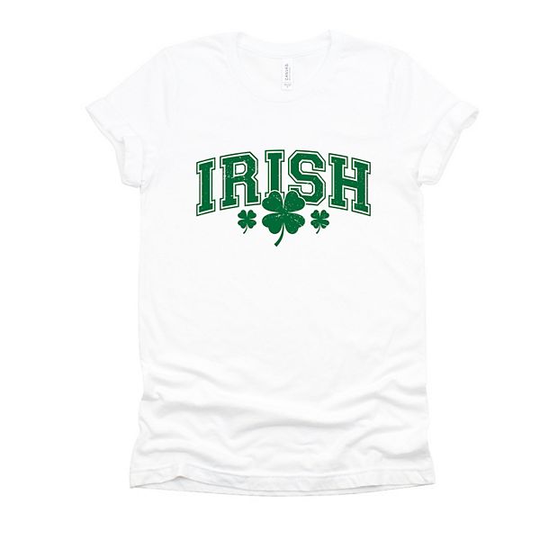 

Футболка с принтом Irish varsity outline arched Simply Sage Market, White, Белый, Футболка с принтом Irish varsity outline arched Simply Sage Market, White
