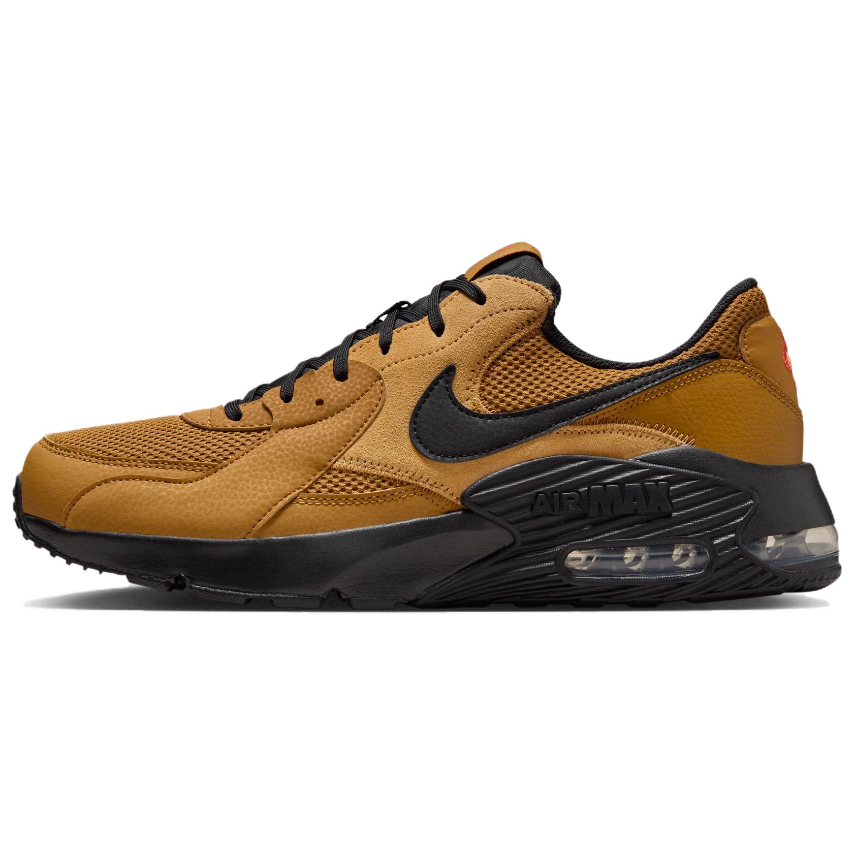 Кроссовки Air Max Excee низкие повседневные мужские Nike, Rye желтый/черный/Space Clay желтый