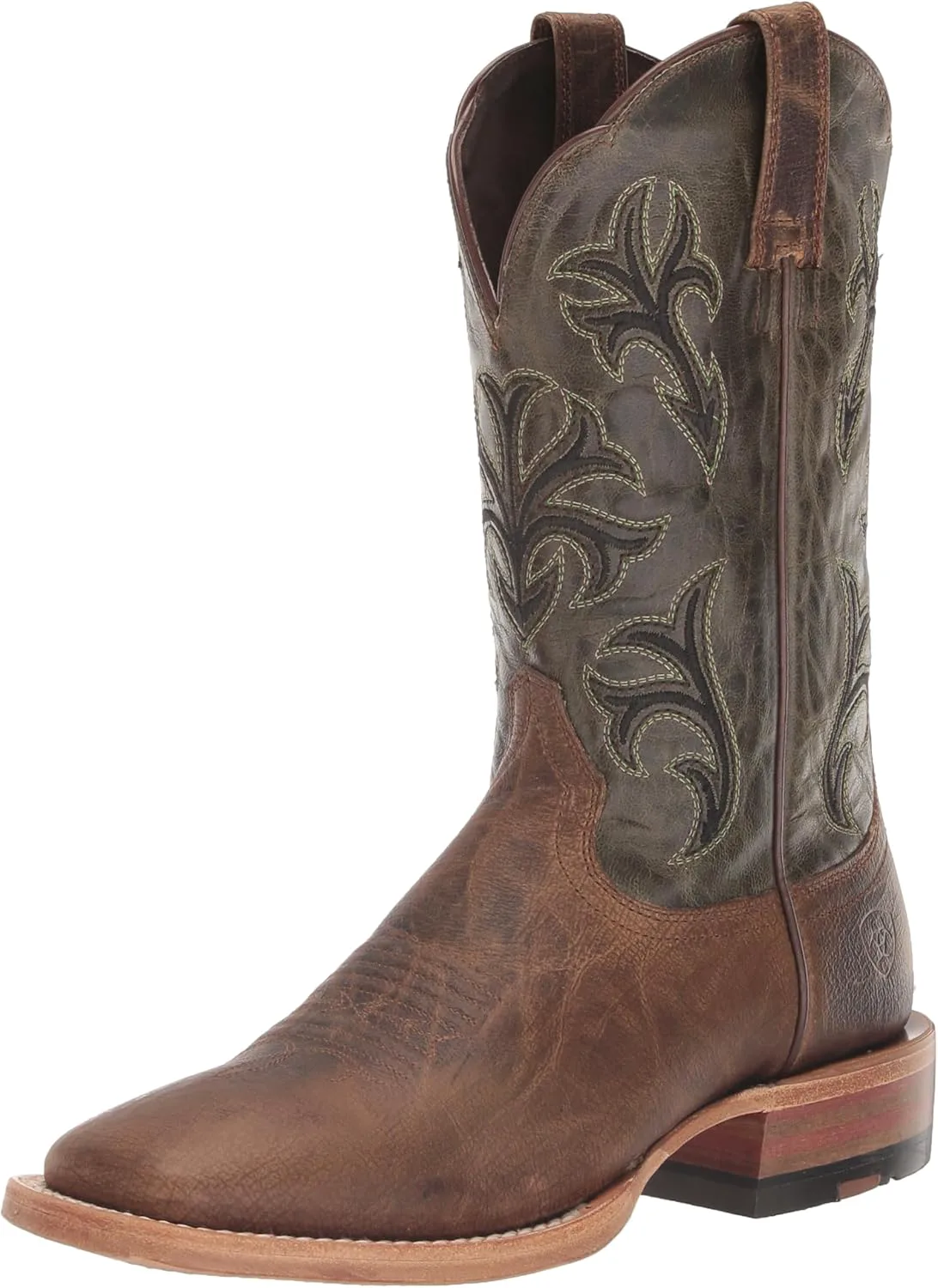 Мужские вестерн-бутсы ARIAT Cowboss, коричневый/зеленый — фото 4