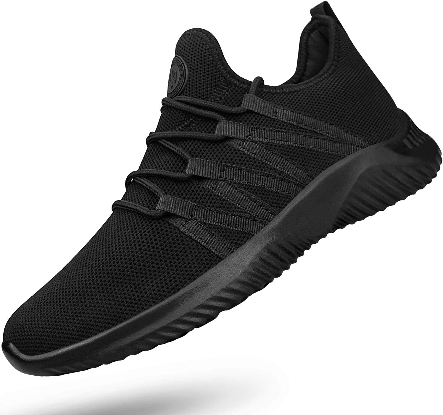 

Мужские кроссовки Feethit с легкой посадкой, дышащие, удобные, модные, противоскользящие, черный