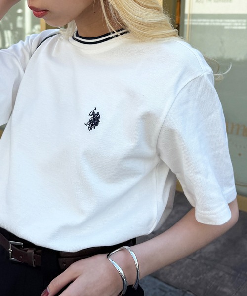 

Футболка-поло унисекс, материал пике U.S. POLO ASSN., белый