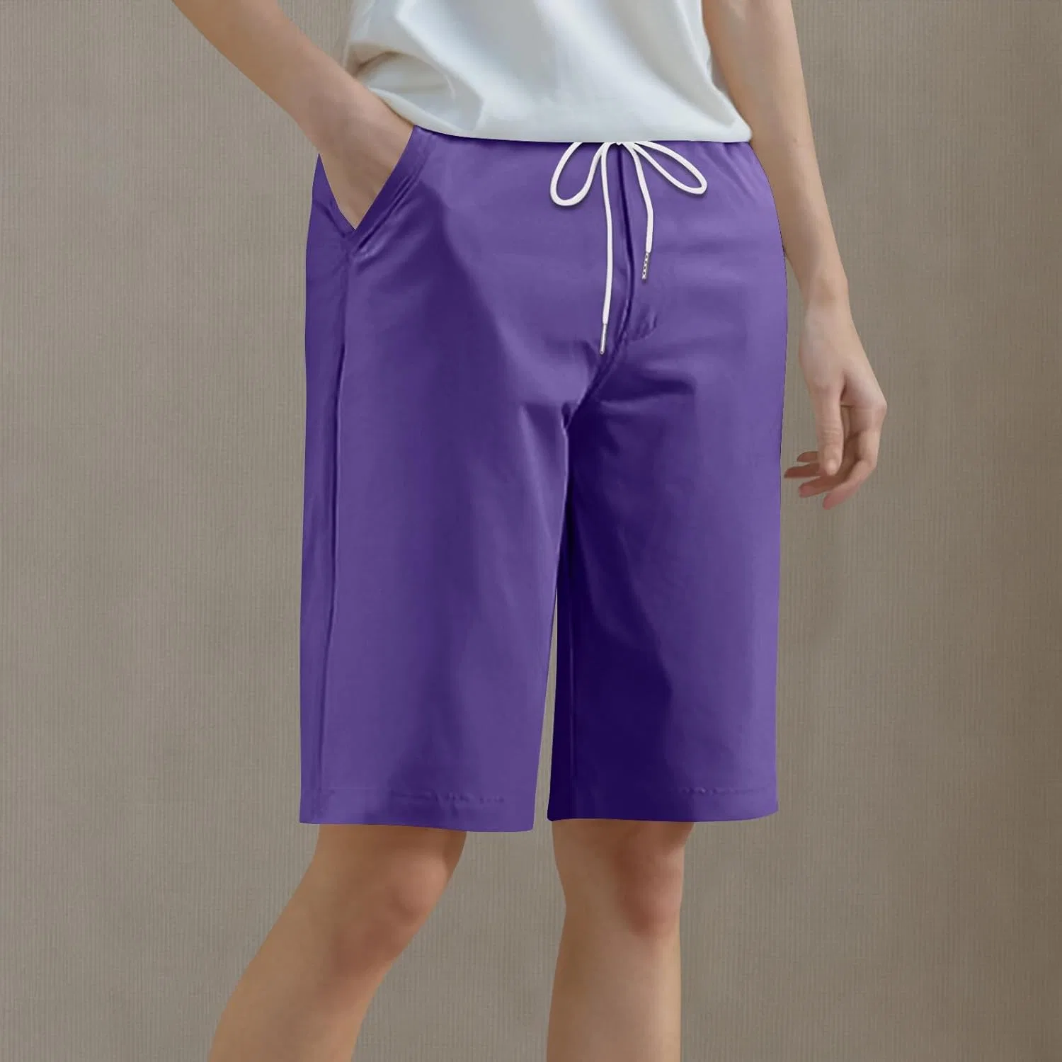Женские шорты Athletic Shorts, фиолетовый — фото 2
