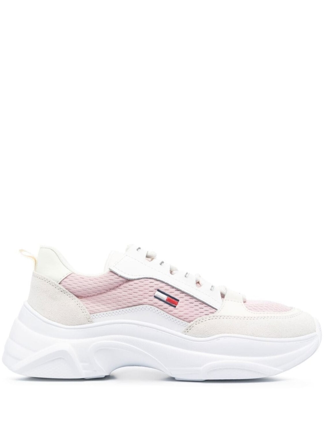 Tommy Jeans кроссовки на шнуровке, розовый