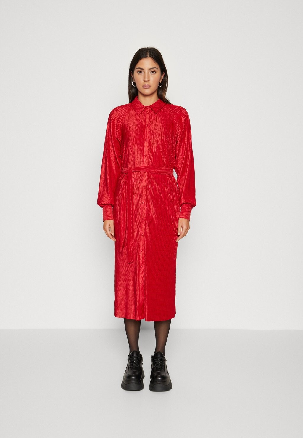 

Платье-рубашка YASOMIRA LS MIDI DRESS YAS, красный