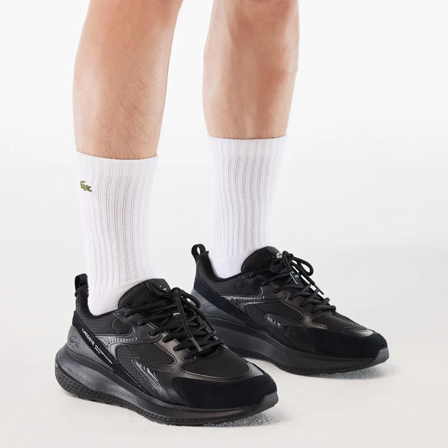 Мужские низкие кроссовки Lacoste LT 125 123 1 SMA, Мужская низкая обувь, 2-Black — фото 2