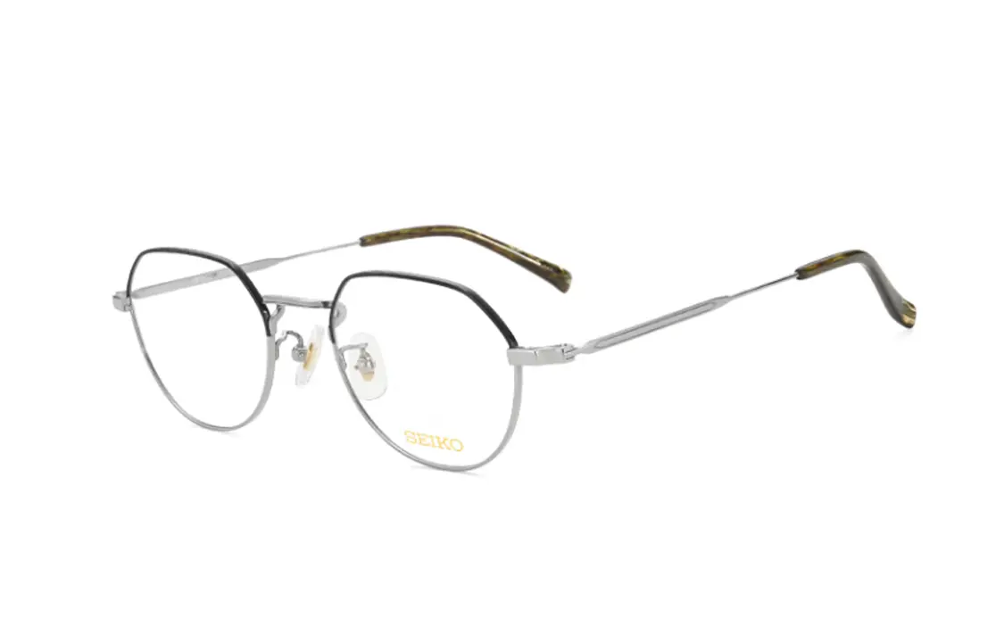 

Титановые очки по рецепту неправильной формы для мужчин, цвет/matte black SEIKO, серый/черный