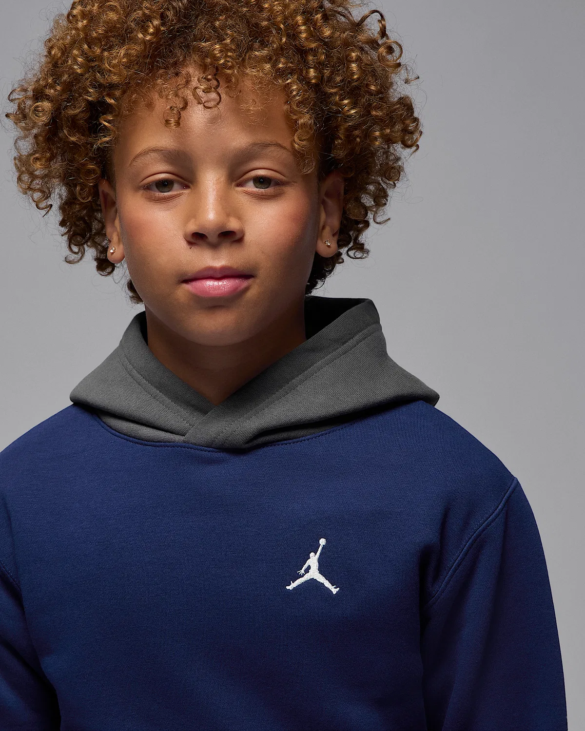 Детская толстовка Jordan Brooklyn Fleece, Blue Void — фото 3