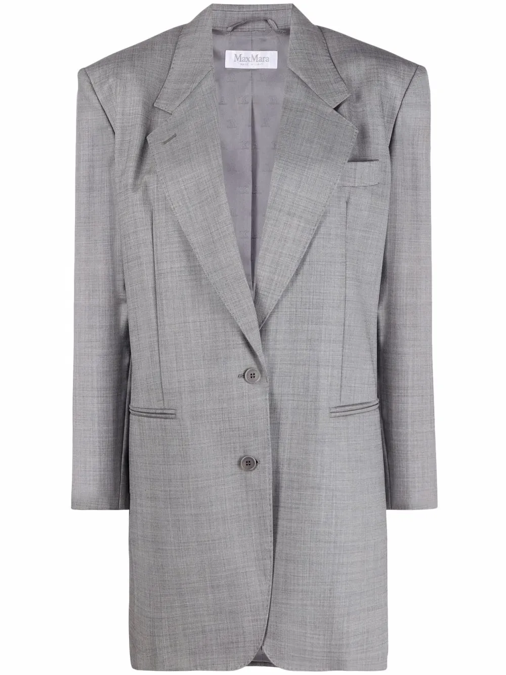 

Блейзер прямого кроя MAX MARA, серый