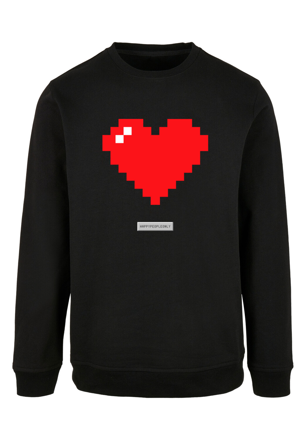 

Пуловер F4NT4STIC Sweatshirt Pixel Herz Good Vibes Happy People, черный