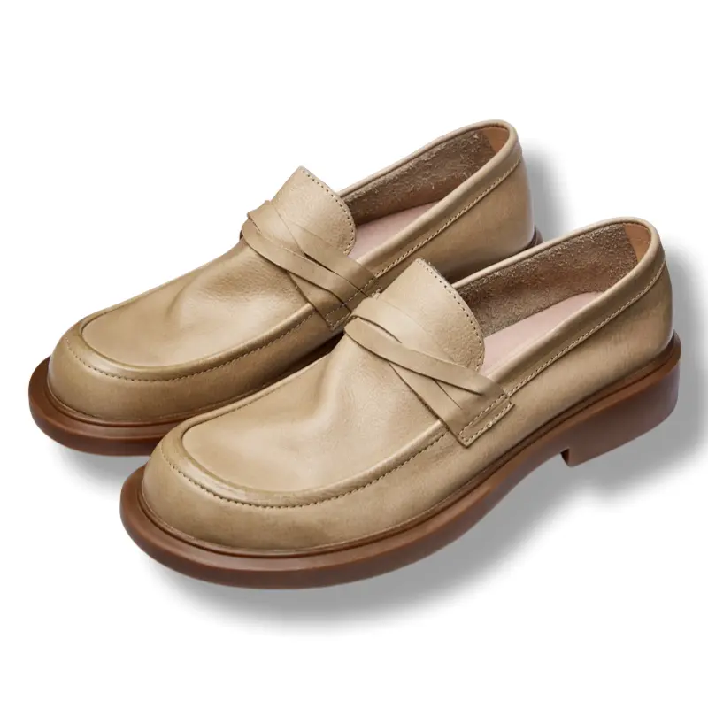 Туфли Men"s Casual Men Low-Top Apricot Brounvanm, цвет Apricot — фото 4