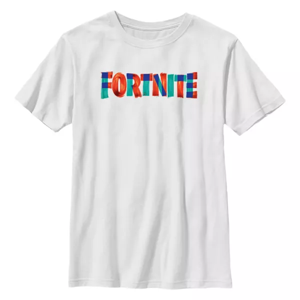 

Футболка с принтом кистей для мальчиков 8-20 Fortnite, белый