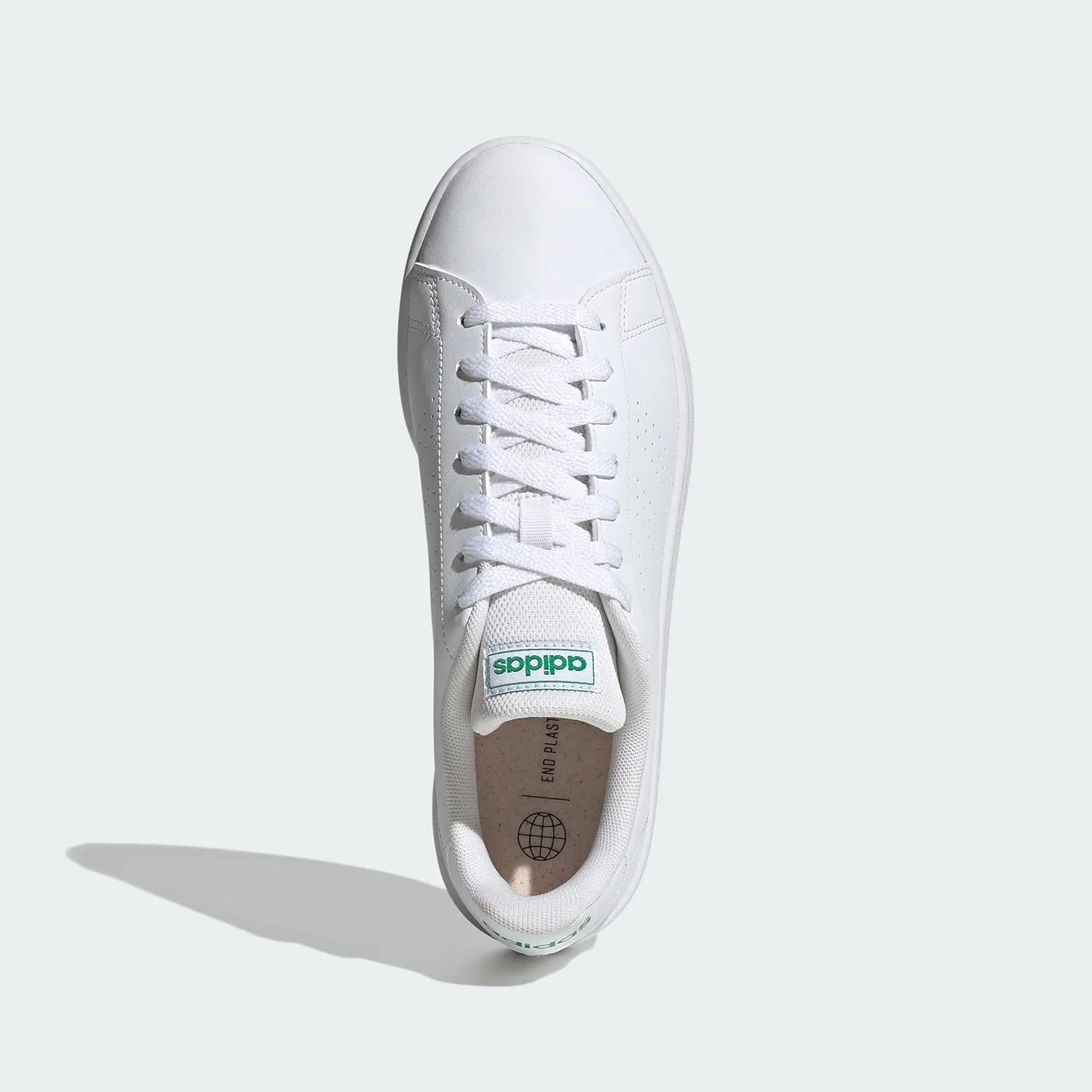 Кроссовки Adidas Herren Advantage Base Court Lifestyle ShoesSchuhe, Cloud White Cloud White Green — фото 3