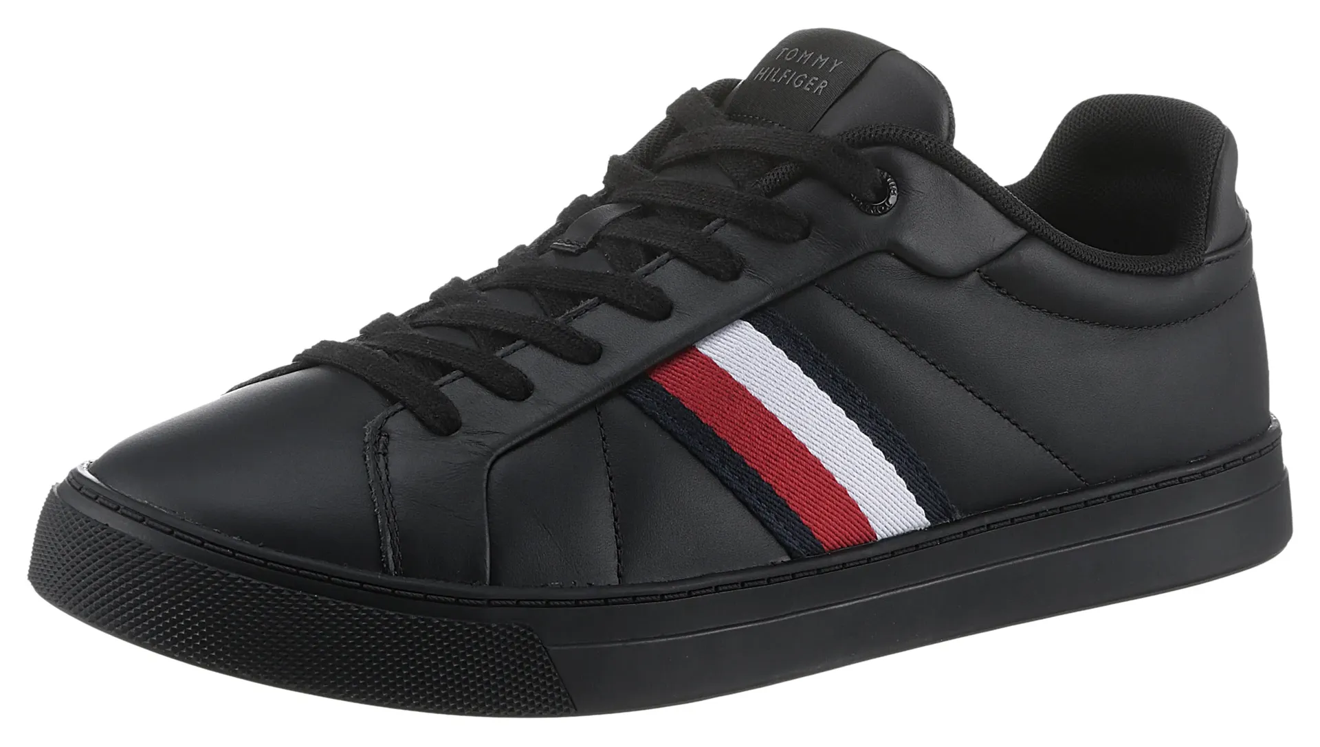 

Кроссовки Tommy Hilfiger "ICON COURT LTH STRIPES", черный