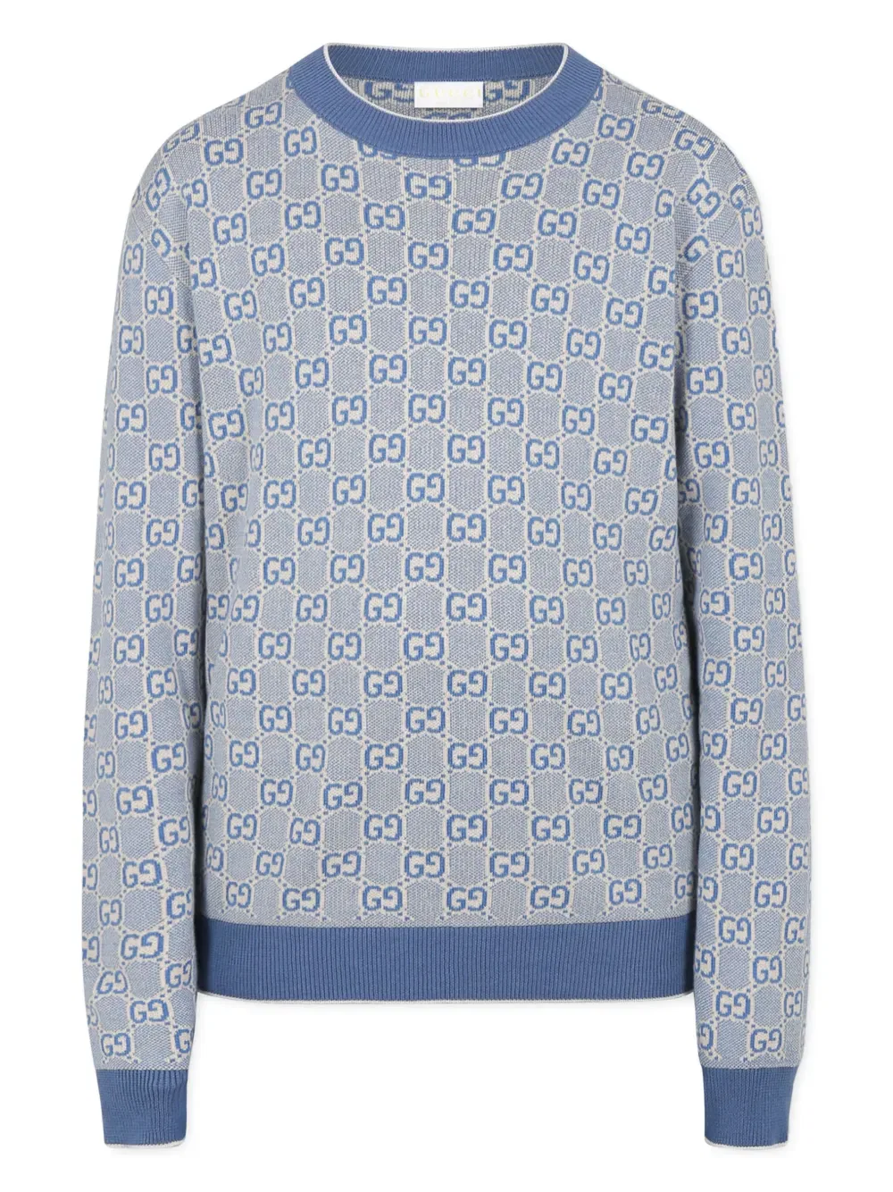 Хлопковый свитер Gg Gucci Kids, синий