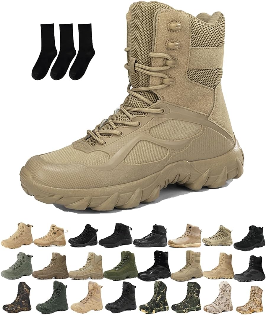 

Мужские водонепроницаемые ботинки для улицы с боковой молнией, легкие, с ортопедической поддержкой, антипрокольные, для работы на открытом воздухе, кемпинга и работы Generic, C-sand