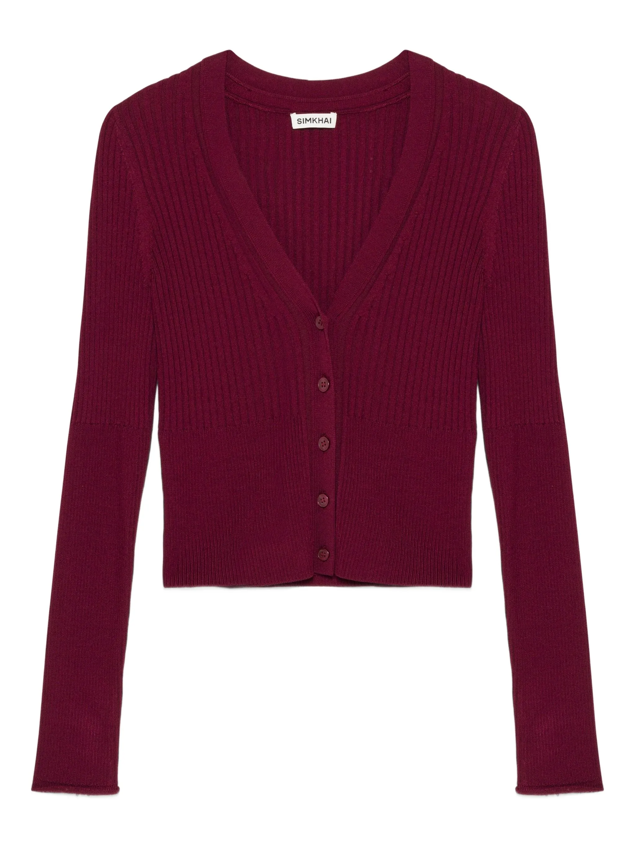 

Кардиган в рубчик от Айлани Simkhai, красный