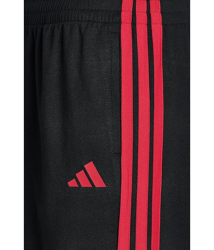 Шорты с тремя полосками Essentials 3-Stripe Shorts Adidas Kids, Dark Blue/Ice Tangerine/Pure Orange — фото 3