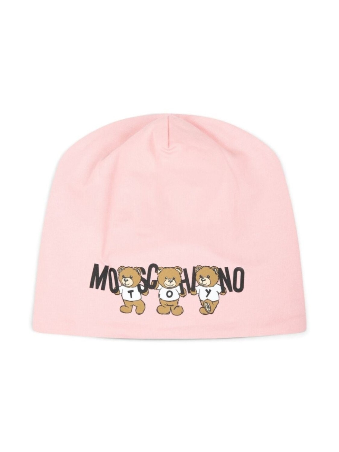 

Moschino Kids шапочка с мотивом плюшевого мишки, розовый