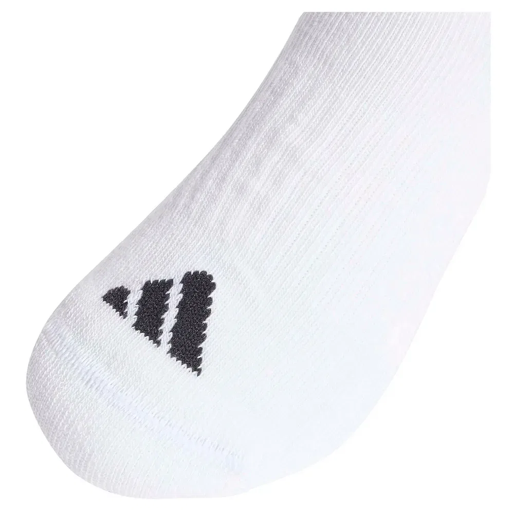 Детские носки с мягкой подошвой 3 Stripes Cushioned Sportswear Adidas, White — фото 3