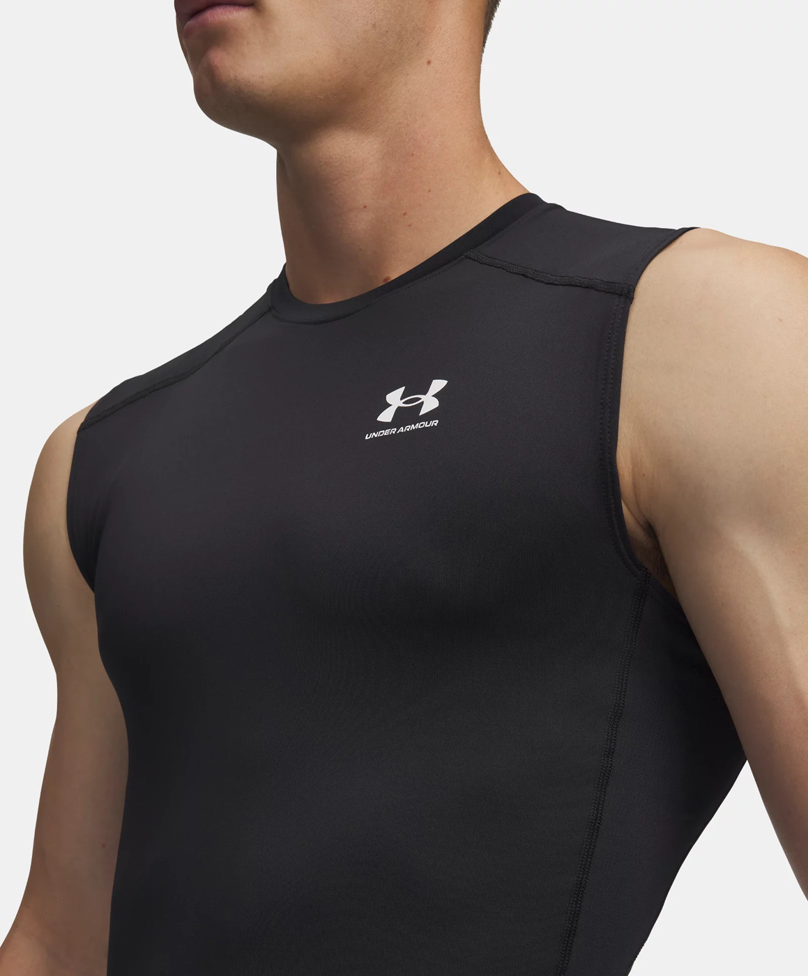 Майка Under Armour HeatGear Compression, черный — фото 4