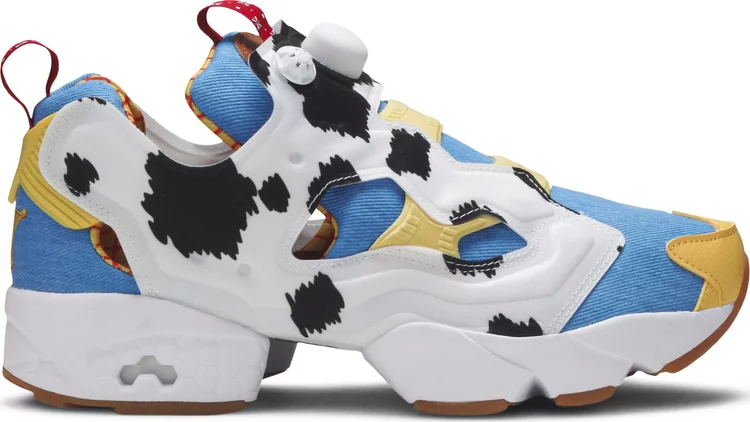 Кроссовки toy story 4 x bait x instapump fury og mixed 'woody and buzz' Reebok, синий - фото