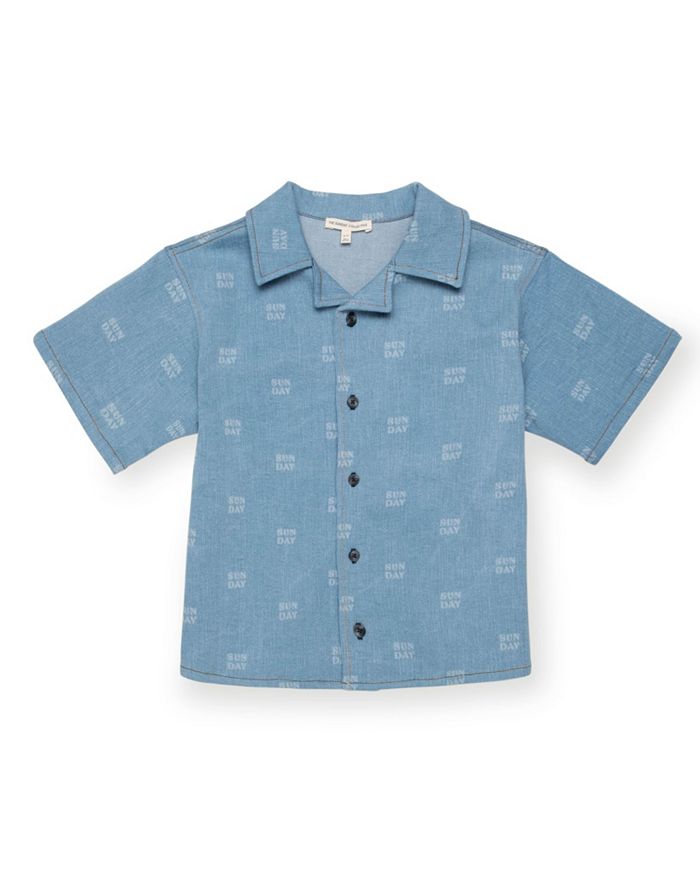 

Унисекс рубашка для боулинга The Sunday Collective, синий