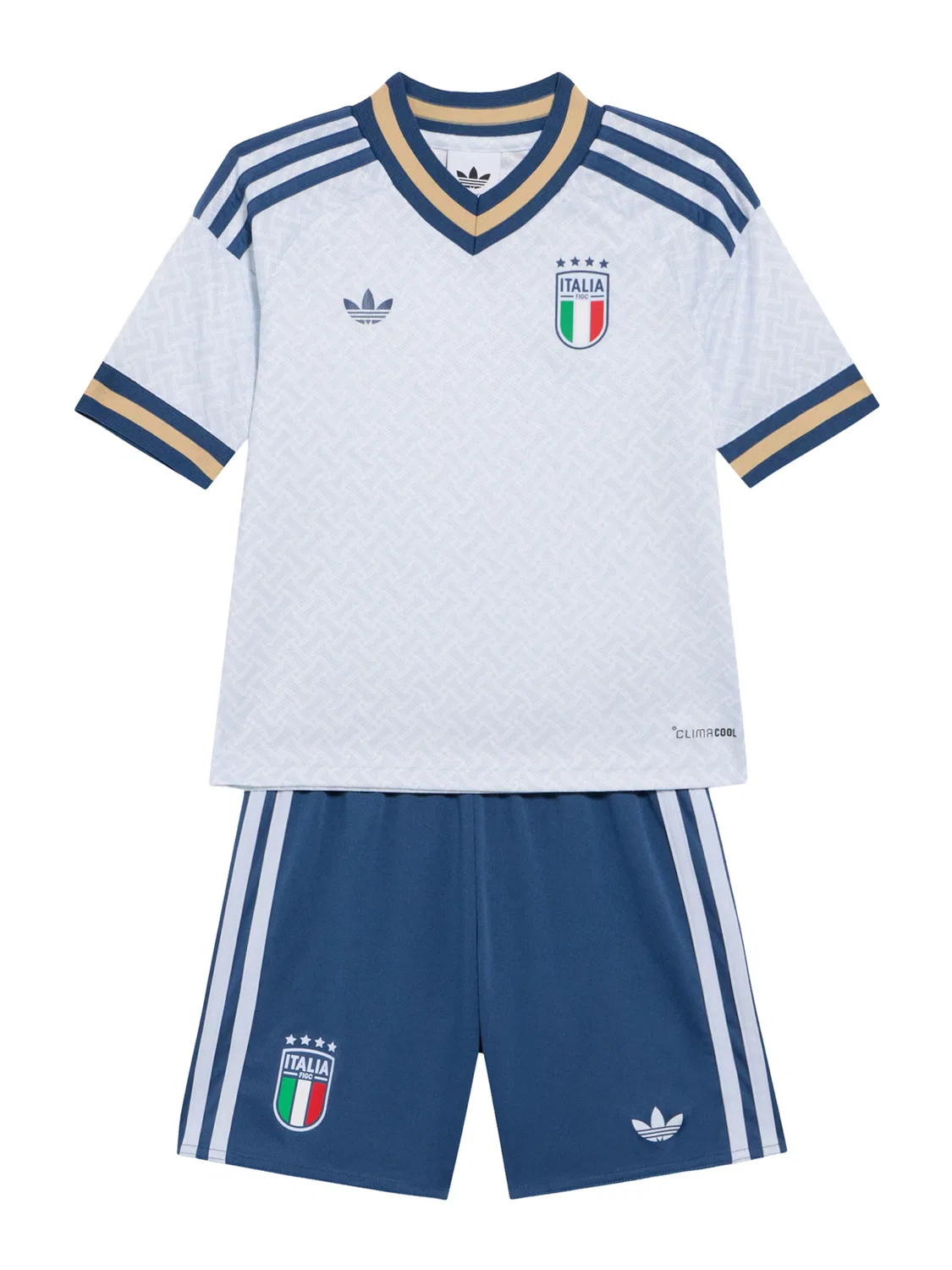 Спортивный костюм Adidas Performance стандартного кроя Italy 26 Away Kids темно-синего цвета