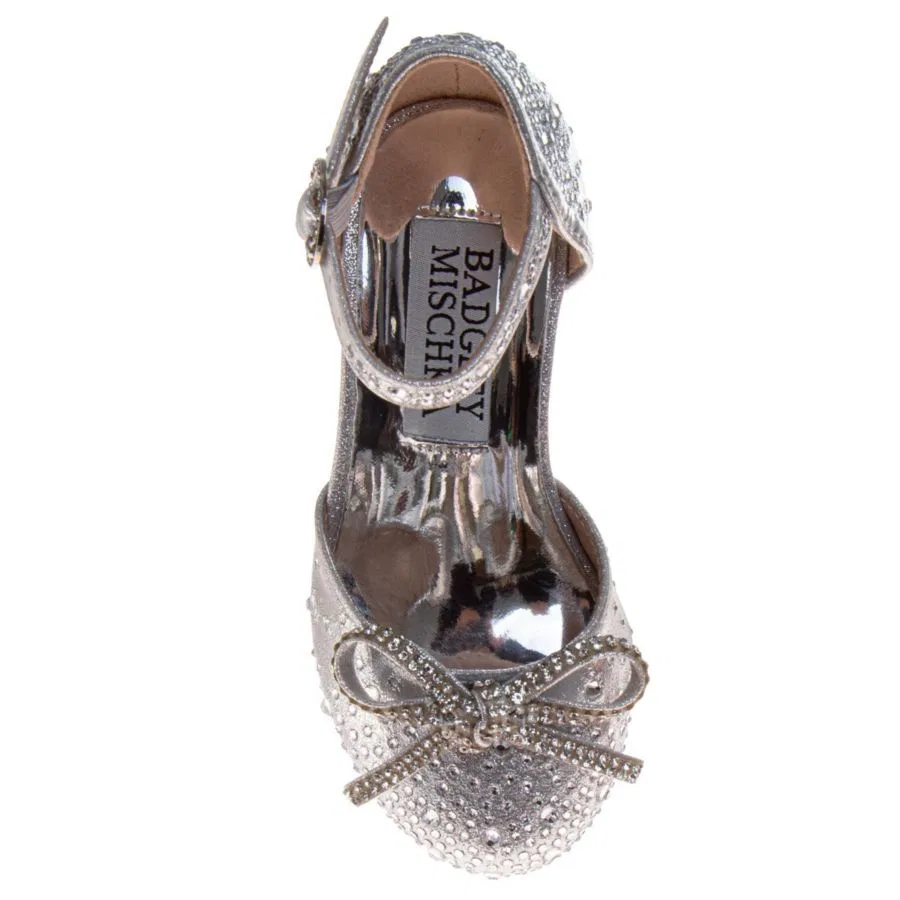 Туфли-лодочки без застежки Badgley Mischka, Silver — фото 3