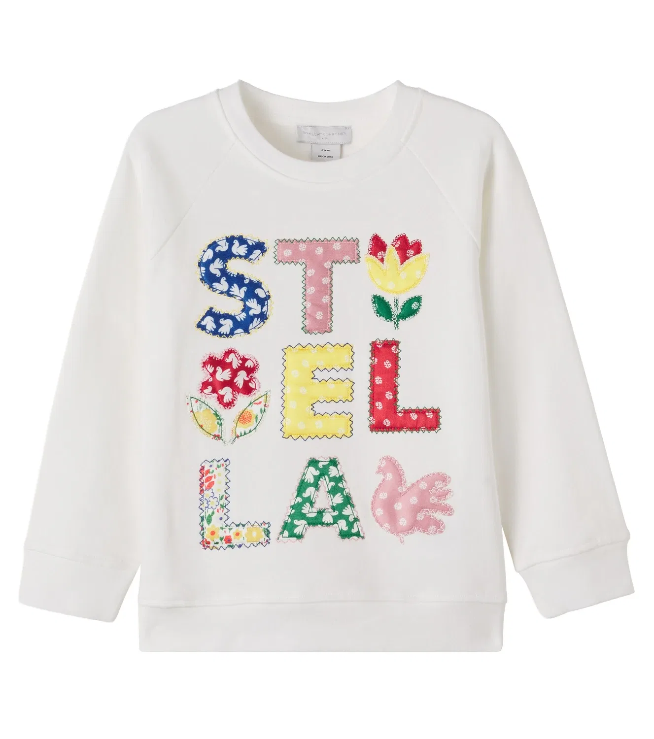Свитшот хлопковый Stella Mccartney Kids, черный