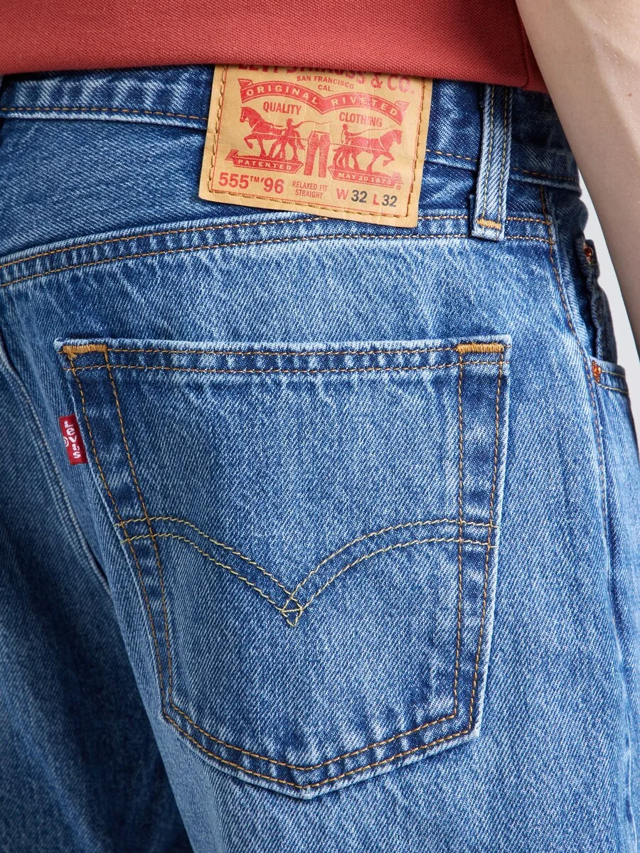 Джинсы LEVI'S свободного кроя, синий деним — фото 2