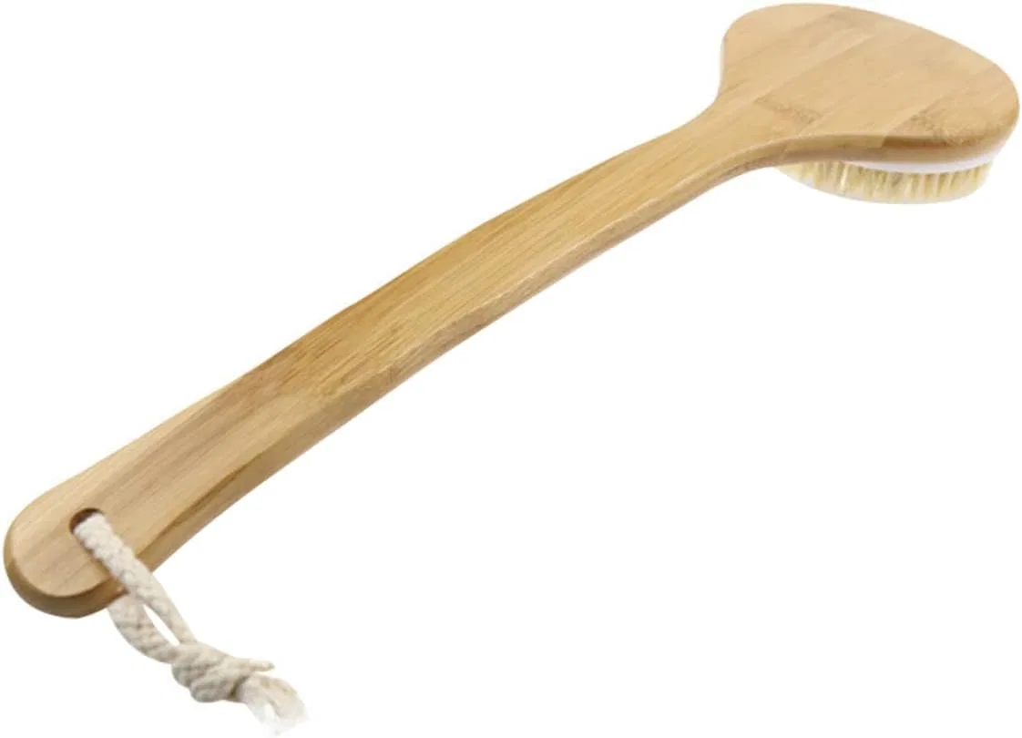 Щетка для тела с длинной ручкой, Anneome, 1 шт, 47.5x11 см, Khaki