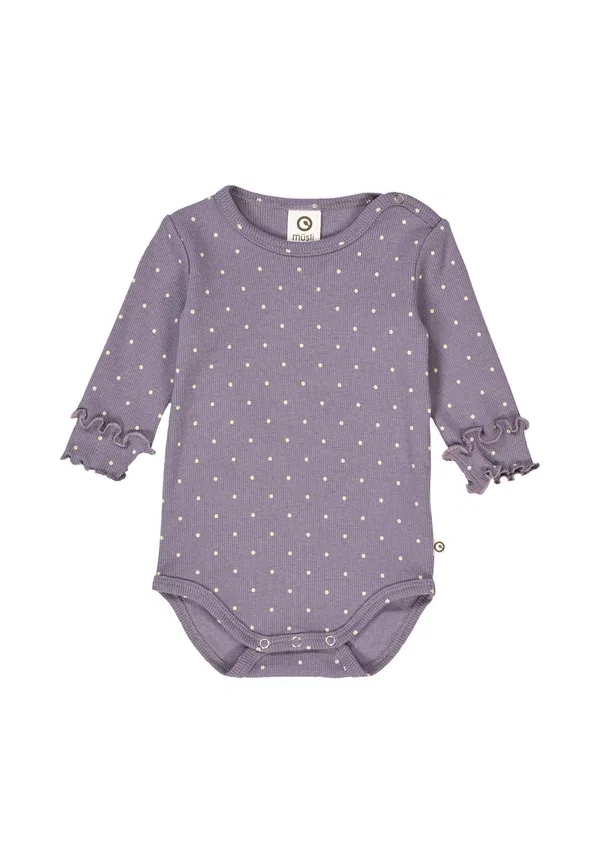 Боди в горошек Body Musli By Green Cotton, Lilac Fog-oak, сиреневый