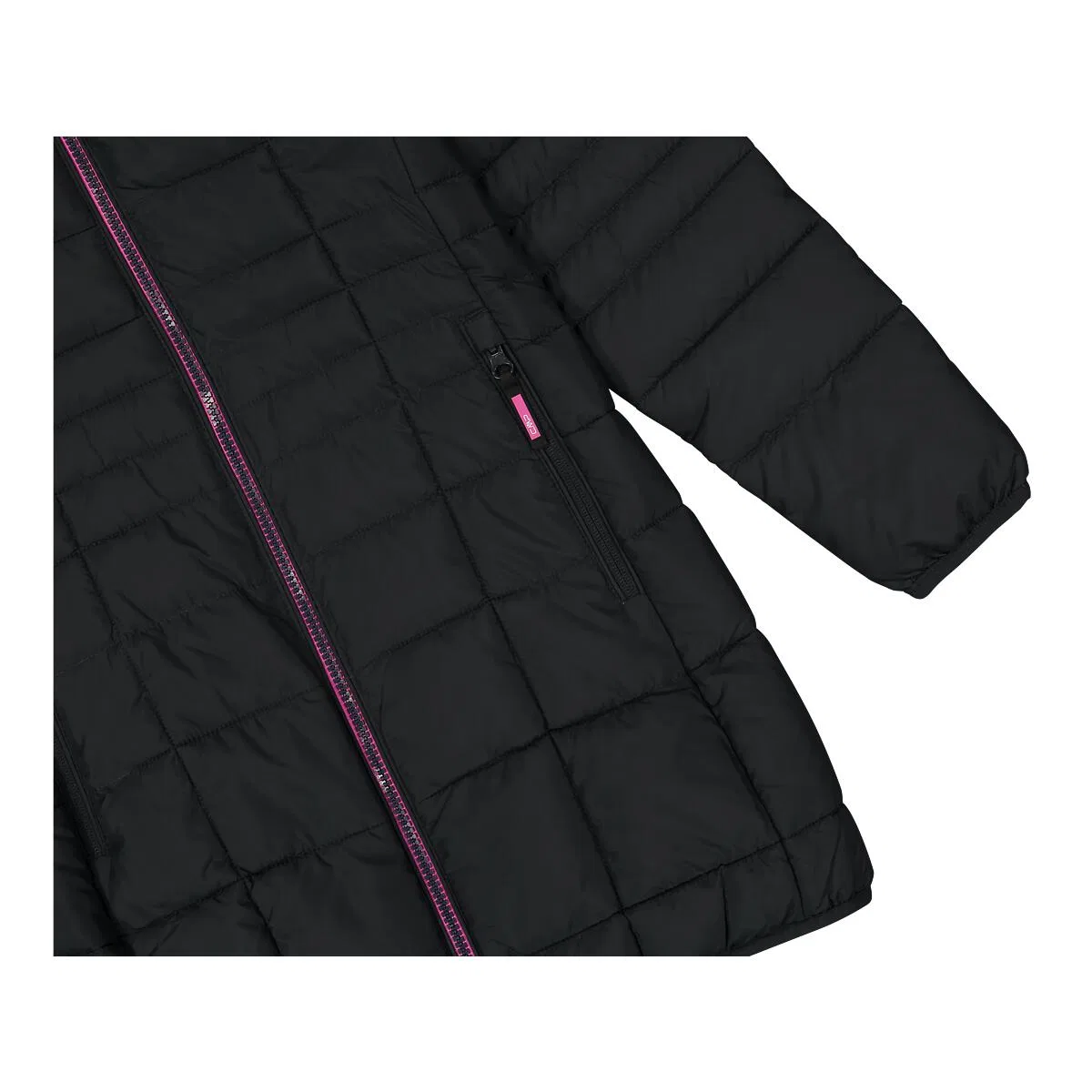 Детское пальто для девочек с капюшоном Kid G Coat Fix Hood Cmp, Grau — фото 4