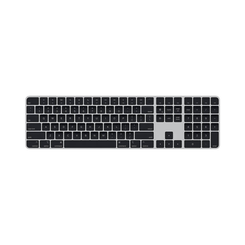 

Клавиатура беспроводная Apple Magic Keyboard c Touch ID и цифровой панелью, US English, чёрные клавиши