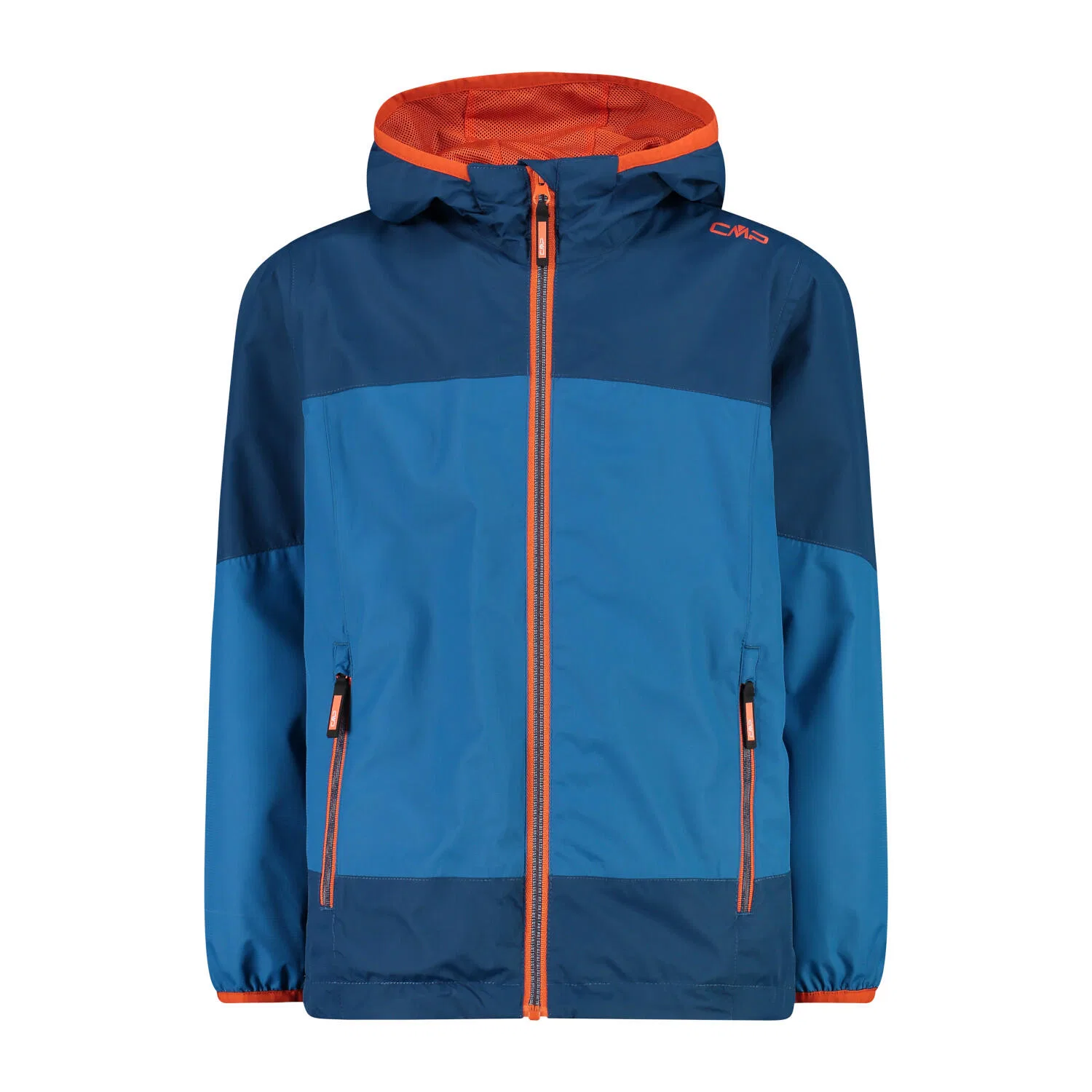 Детская софтшелл-куртка для мальчиков с капюшоном Kid Jacket Fix Hood Cmp, Konigsblau Navyblau Orange
