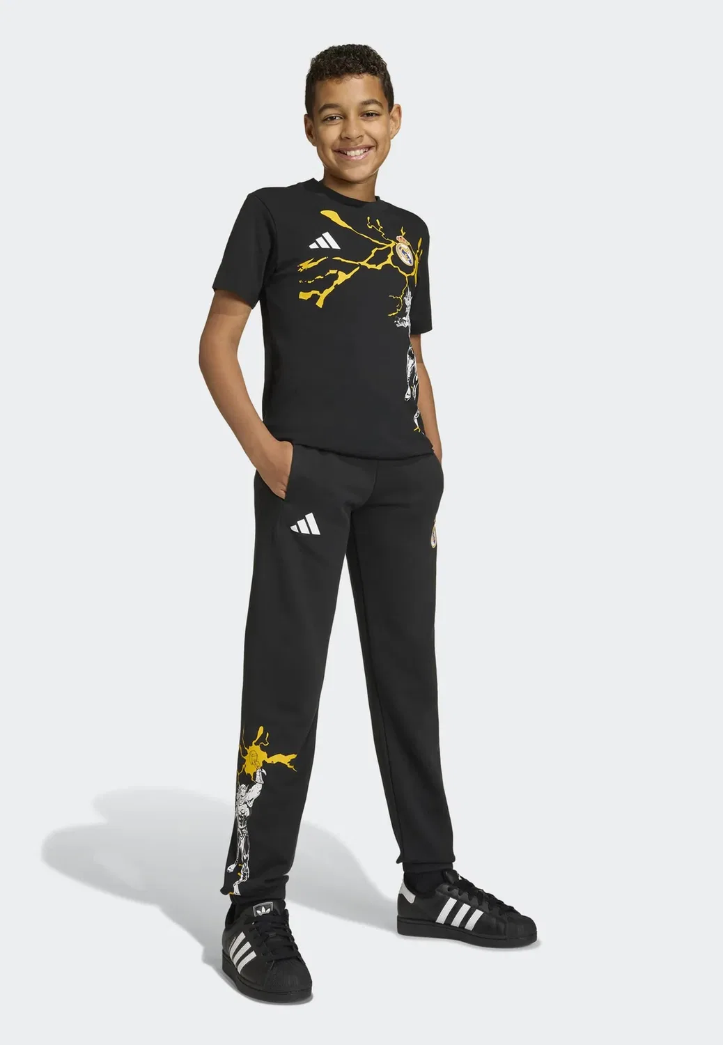 Настоящие спортивные штаны Marvel PNY унисекс Adidas Performance, Black — фото 3