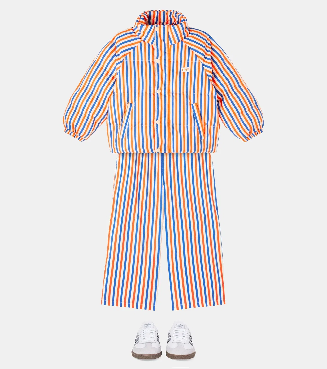 Легкая куртка полосатая Tinycottons, мультиколор — фото 2