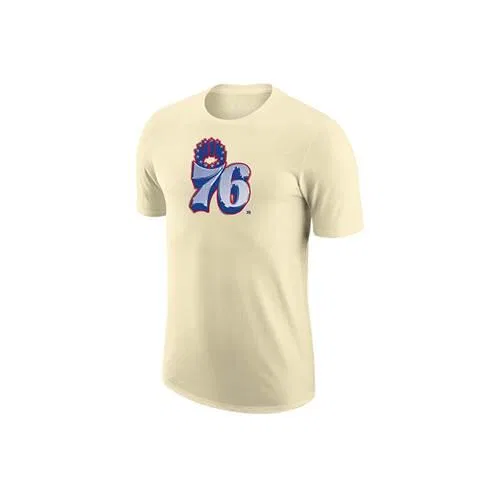 Мужская футболка с принтом Nike NBA Philadelphia 76ers Earned Edition, Beige