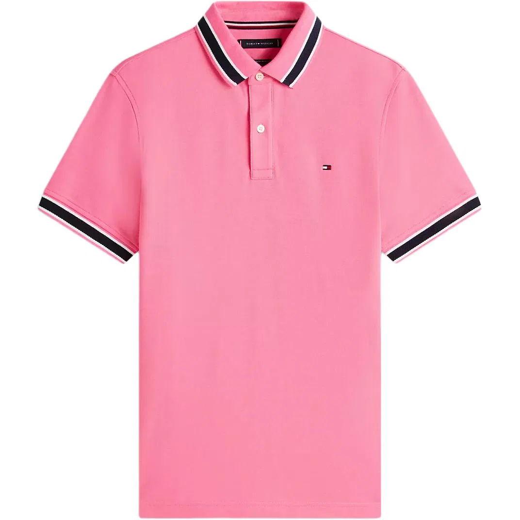 Мужская футболка-поло с воротником Camellia Pink, Tommy Hilfiger, Camellia Pink