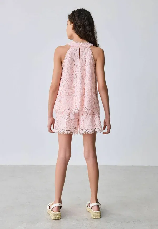 Детский комплект из топа и шорт с цветочным принтом Baker By Ted Baker, розовый — фото 2