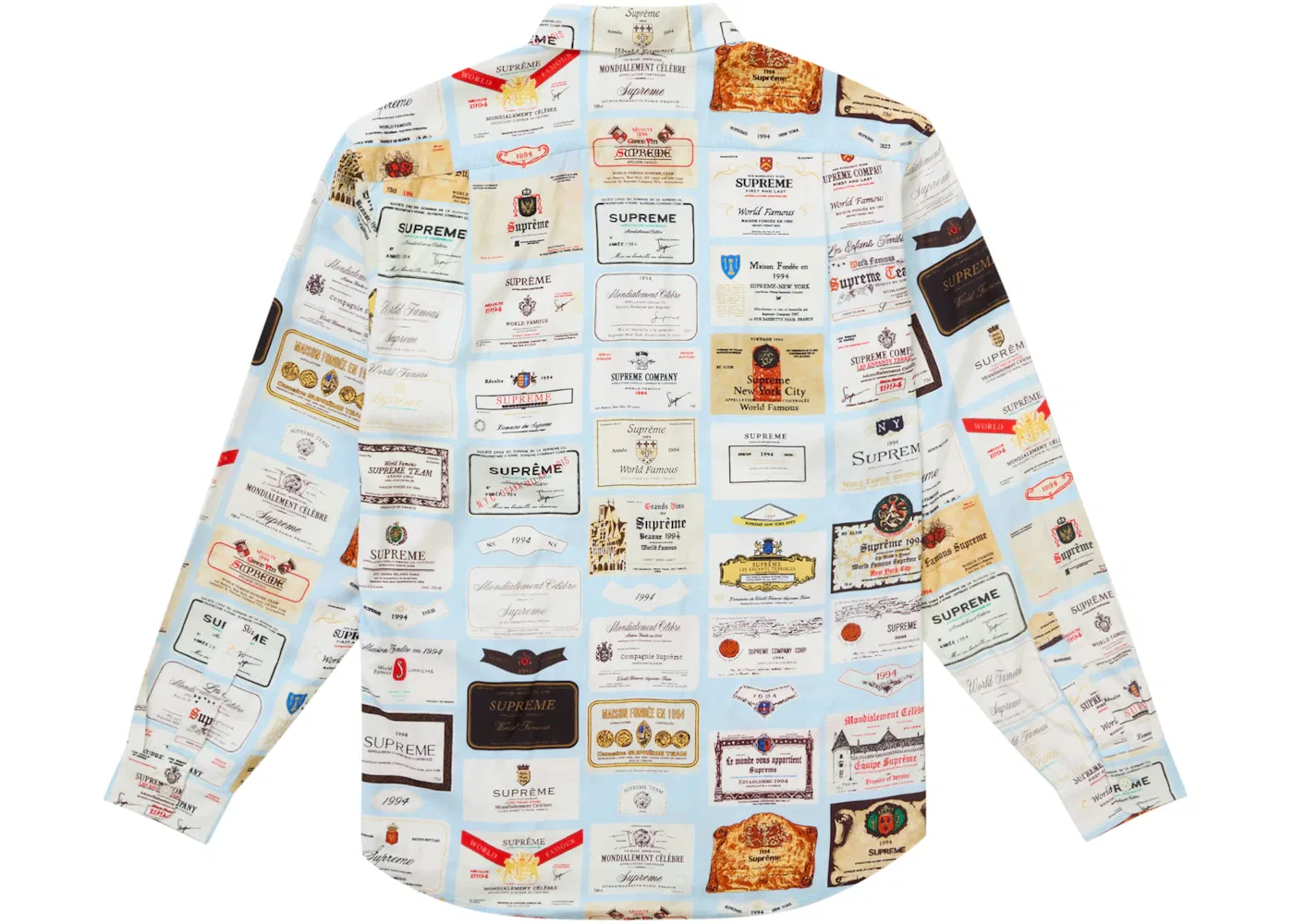 Мужская рубашка Supreme Shirt, Light Blue — фото 2