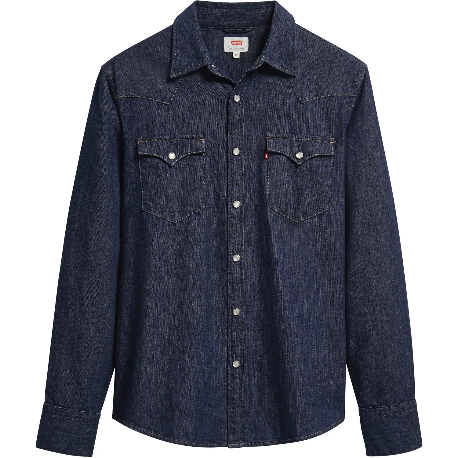 Мужская джинсовая рубашка с длинным рукавом Levi's, Dark Blue — фото 3