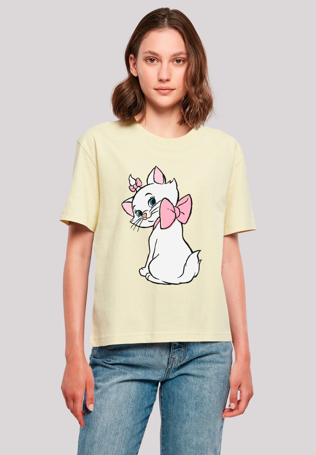 

Футболка с принтом DISNEY ARISTOCATS MARIE LOOK AT YOU F4NT4STIC, желтый