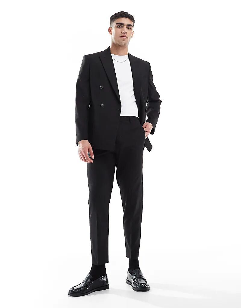 

Зауженные брюки ASOS DESIGN черного цвета