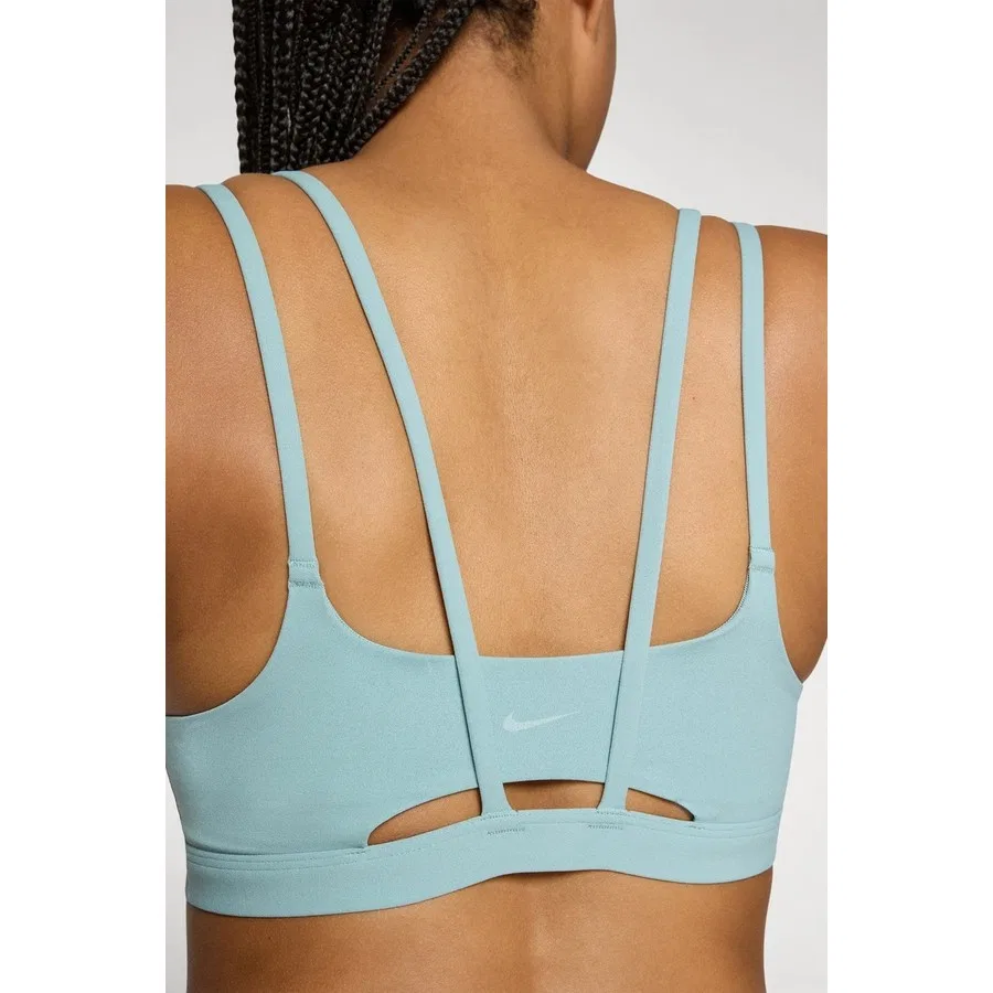 Спортивный бюстгальтер с V-образным вырезом Zenvy Strappy Padded Bra Nike, Зеленый — фото 3