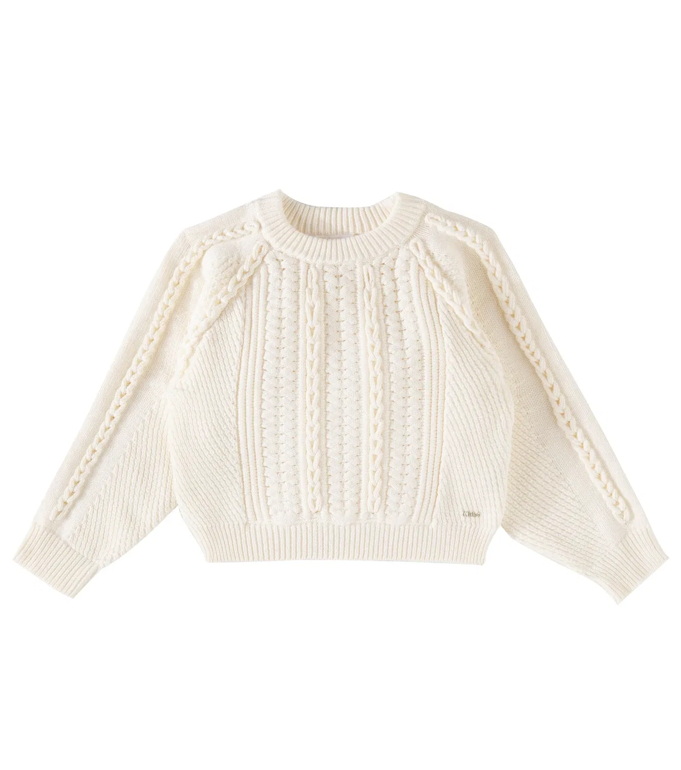 Свитер хлопковый Chloé Kids, белый