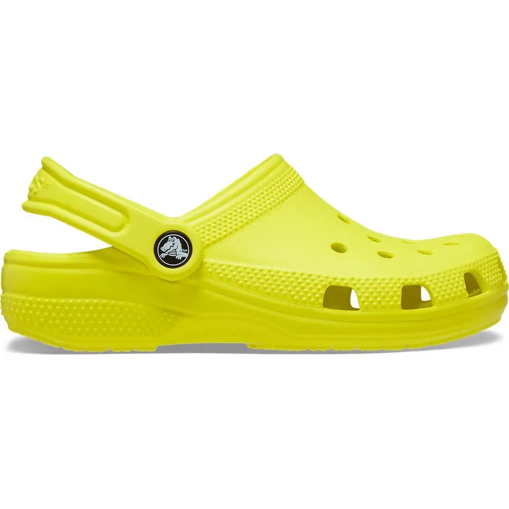 Детские клоги для девочек с поворотными ремешками Classic Clogs Crocs, Yellow — фото 3