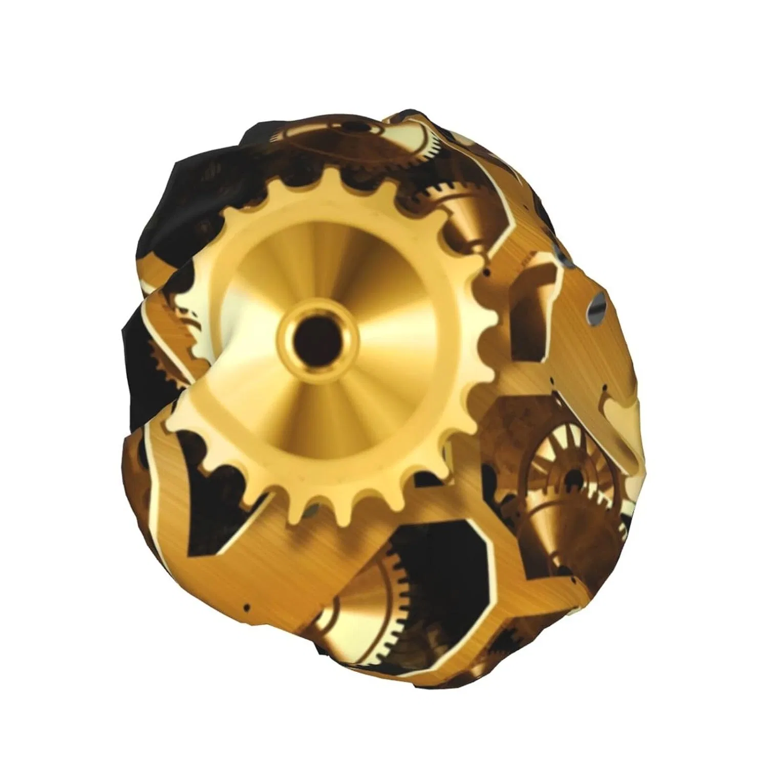 Двойная водонепроницаемая шапочка для душа с принтом Clock Gear, BREAUX, 27.7 см — фото 2