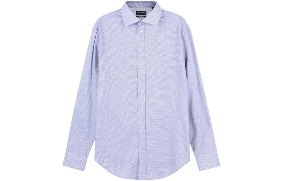 Мужская рубашка с длинным рукавом Blue EMPORIO ARMANI
