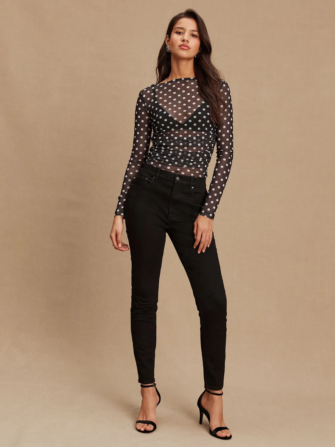 Джинсы скинни, средняя посадка, Black Mid Rise Stretch Skinny Next, черный — фото 2